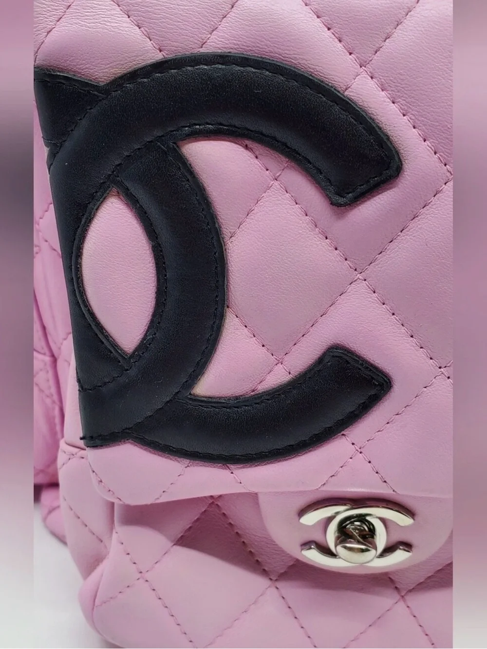 CHANEL Pink Cambon Reporter Bag